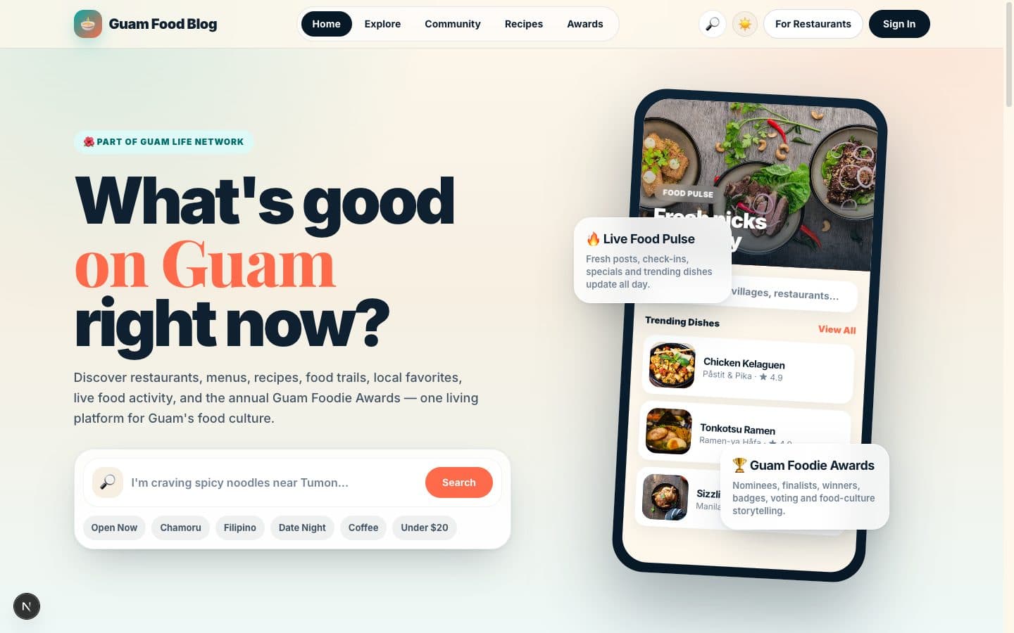 Guam Food Blog: product screenshot