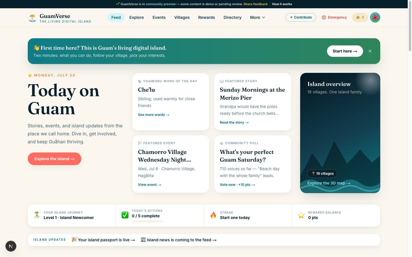 GuamVerse: additional product screenshot