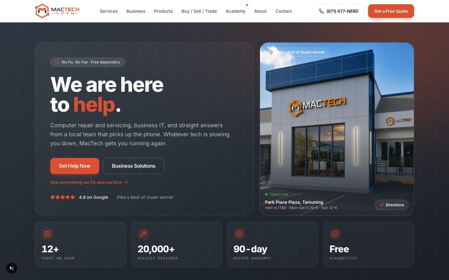 MacTech Guam: product screenshot