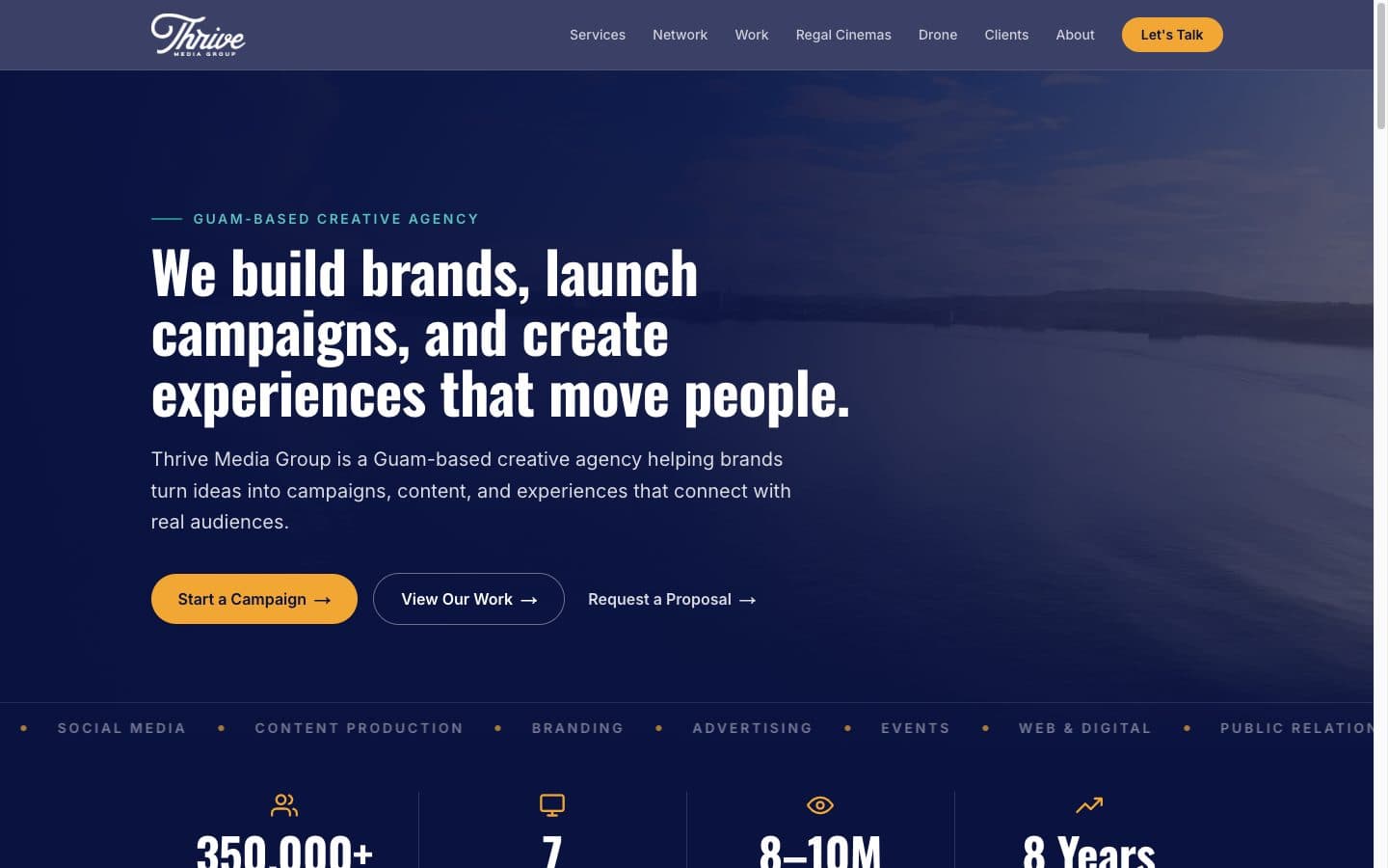 Thrive Media: product screenshot